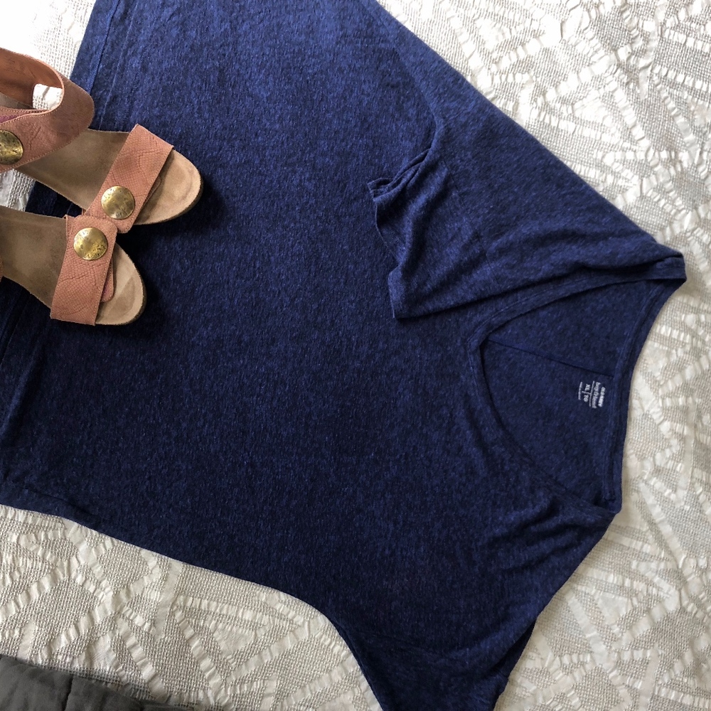 Old Navy Boyfriend Navy Blue Top